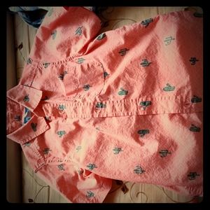Children's Place shirt sleeved cactus button down